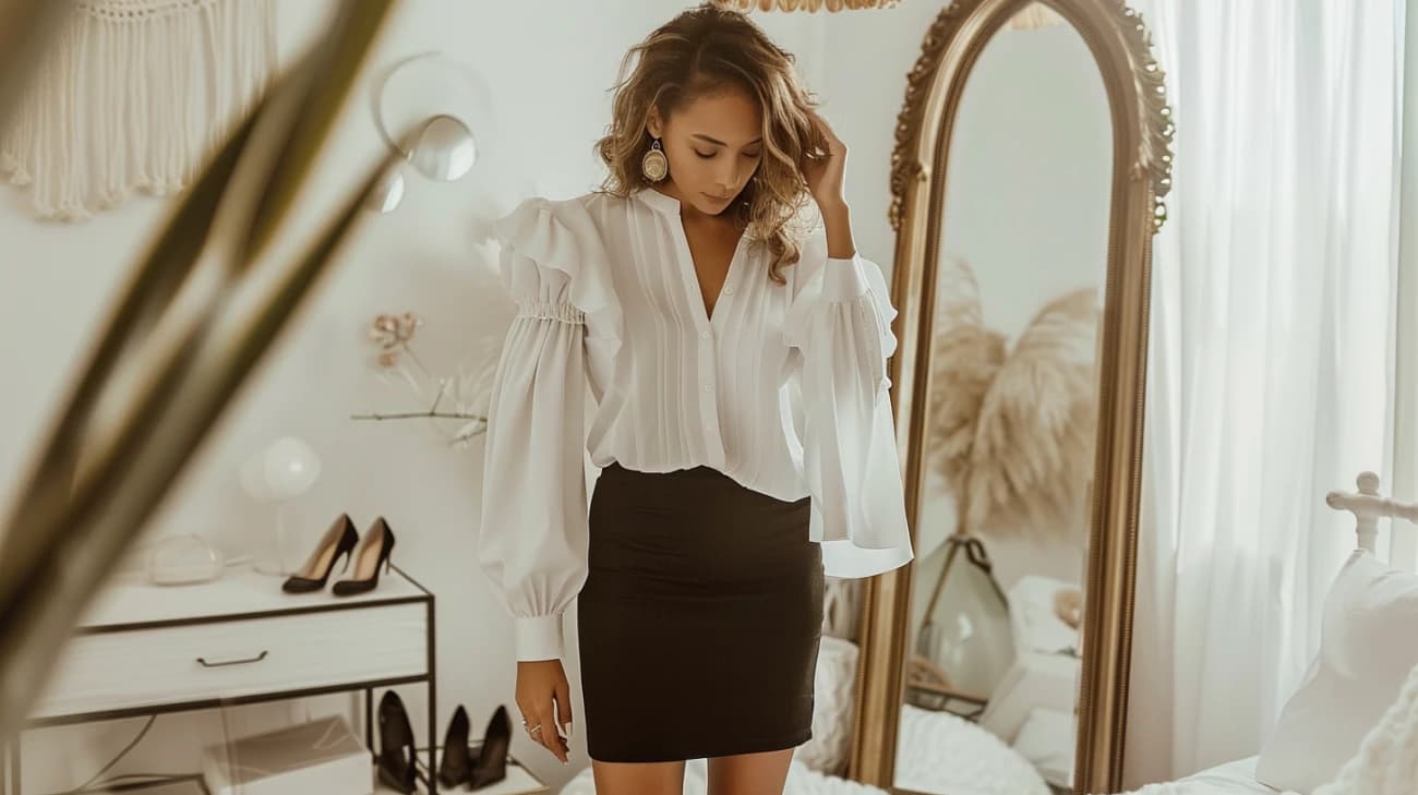 Jak nosić ubrania z bufiastymi rękawami?