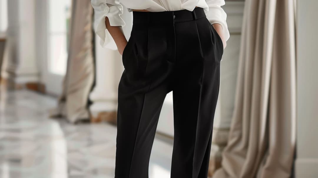 Czarne kuloty stylizacje: Elegancja w każdym calu!